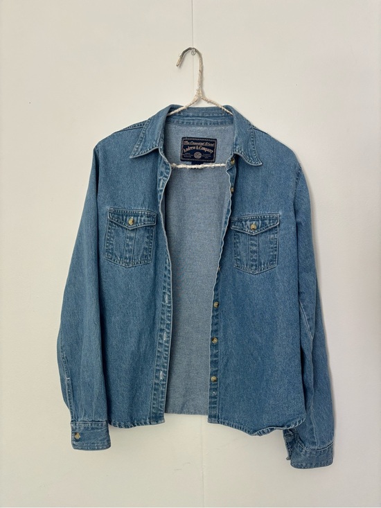 Andrew & Co Tops - Andrew & Co Light Blue Denim Shirt Jacket